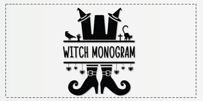 Witch Monogram Font Poster 1