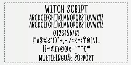 Witch Monogram Font Poster 7