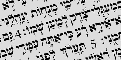 Hebrew Vilna Std Font Poster 1