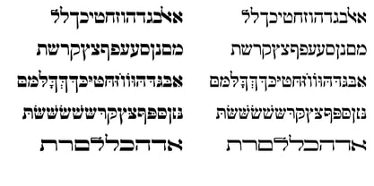 Hebrew Vilna Std Font Poster 4