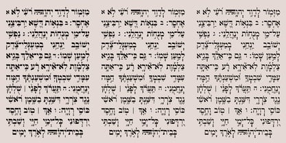 Hebrew Vilna Std Font Poster 2
