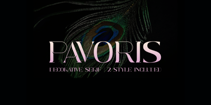 Pavoris Font Poster 1