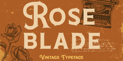 Roseblade Font Poster 1