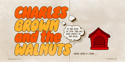 Peanut Donuts Font Poster 2