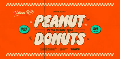 Peanut Donuts Font Poster 1