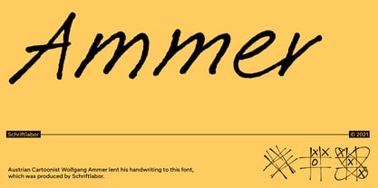 Ammer Handwriting Font Poster 1