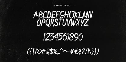 Chero Scary Brush Display Font Poster 8