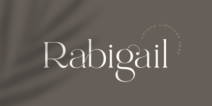 Rabigail Font Poster 1