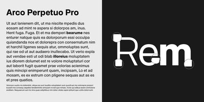 Arco Perpetuo Pro Font Poster 2