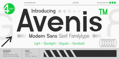 Avenis Font Poster 1