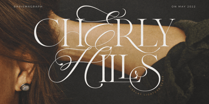 Cherly Hills Typeface Fuente Póster 1
