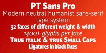 PT Sans Pro Font Poster 1
