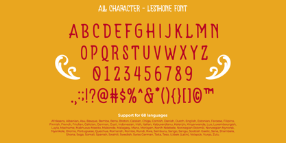 Lesthone Font Poster 9