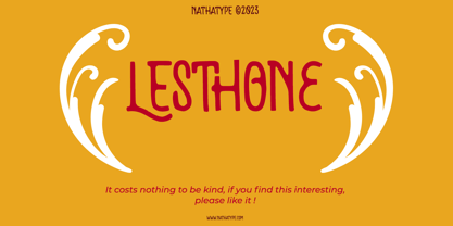 Lesthone Font Poster 15