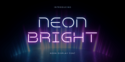 Neon Bright Font Poster 1