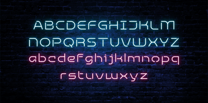 Neon Bright Font Poster 11