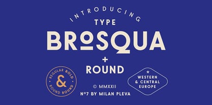 Brosqua Font Poster 1