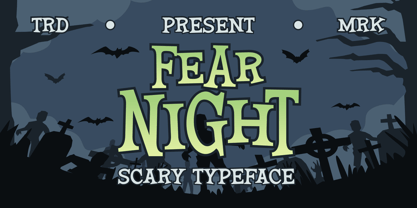 Fear Night Font Poster 1