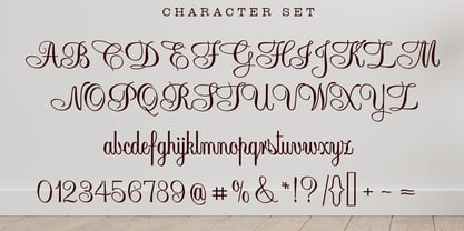 Amilionia Calligraphy Fuente Póster 6