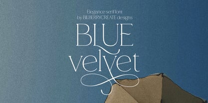 Blue Velvet Font Poster 1