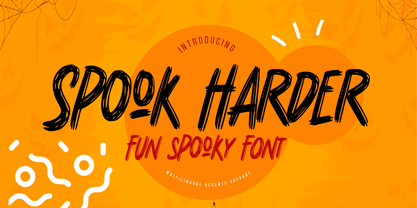 Spook Harder Font Poster 1