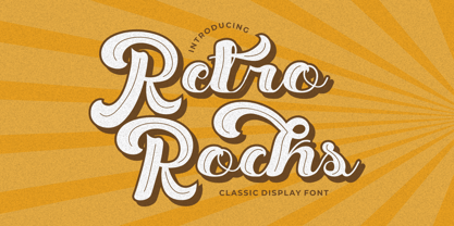 Retro Rocks Fuente Póster 1