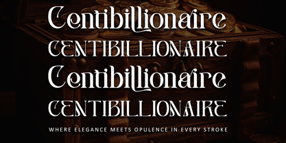 Centibillionaire Font Poster 1