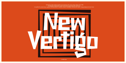 New Vertigo Font Poster 1