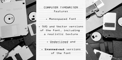 Computer Typewriter Font Poster 5