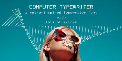 Computer Typewriter Font Poster 1