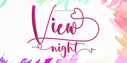 View Night Font Poster 1
