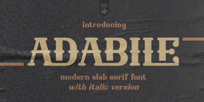 Adabile Font Poster 1