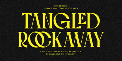 Tangled Rockaway Font Poster 1