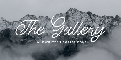 The Gallery Font Poster 1