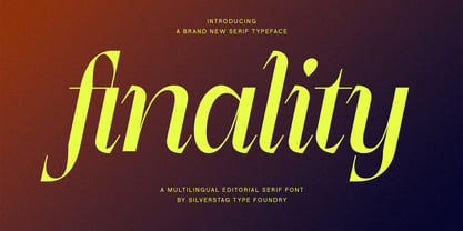 Finality Font Poster 1