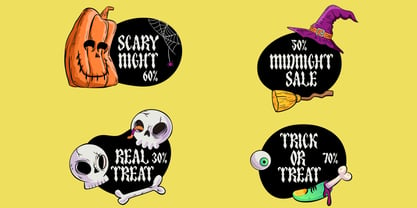 Spooky Frights Font Poster 5