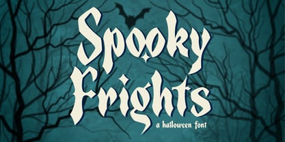Spooky Frights Fuente Póster 1