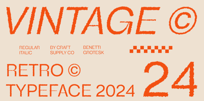 Benetti Grotesk Rough Font Poster 2