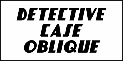 Detective Case JNL Font Poster 4