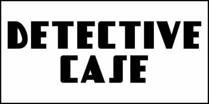 Detective Case JNL Font Poster 2
