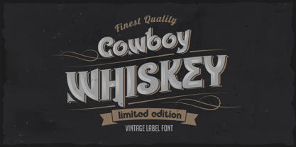 Cowboy Whiskey TT Font Poster 1