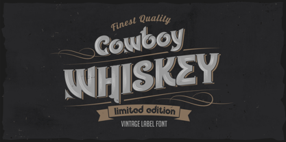 Cowboy Whiskey TT Police Poster 1