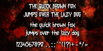 Vampire Gothic Font Poster 4