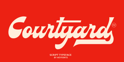 Courtyard Font Poster 1