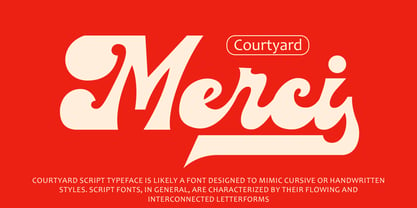 Courtyard Font Poster 9