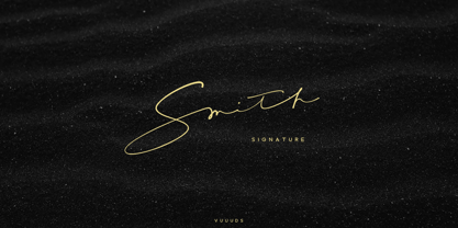 Smith Signature Font Poster 1