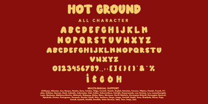 Hot Ground Font Poster 7