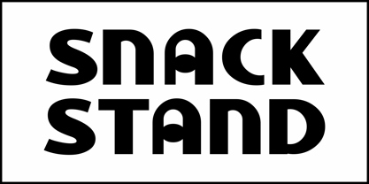 Snack Stand JNL Font Poster 2