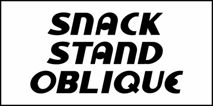 Snack Stand JNL Font Poster 4