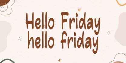 Hello Friday Font Poster 2